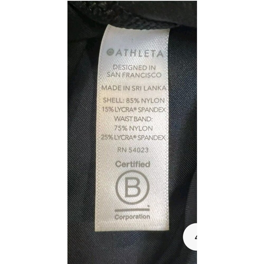 Athleta Elation Ultra High-Rise Velvet Tight/Legging Black Nylon Blend S… - Picture 7 of 7